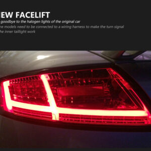 Audi TT 2006-2013 Taillight assembly Red