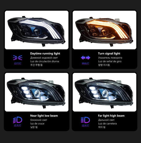 Benz 2012 2015 W166 Headlight 02