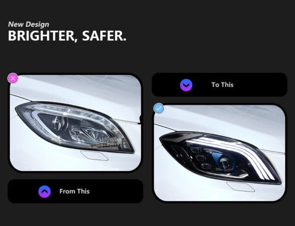 Benz 2012 2015 W166 Headlight 03
