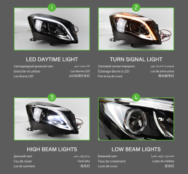 Benz Gla Headlight 02