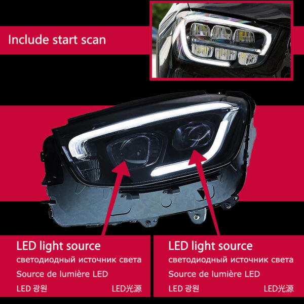 Benz Glc X253 Headlight 02