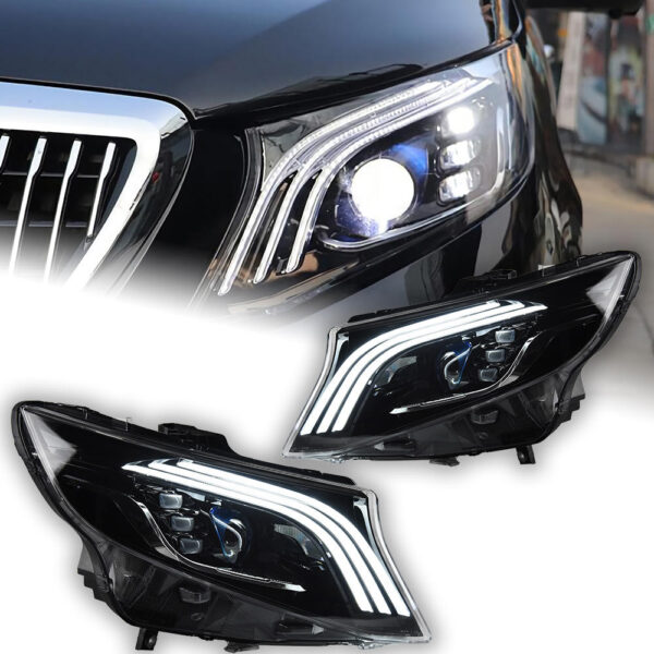 Mercedes-Benz Vito W447 headlight assembly – Headlight Pair
