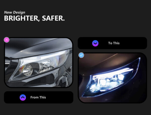 Benz Vito W447 Headlight Pair 3 03