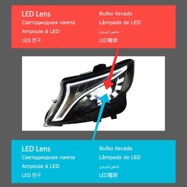 Benz Vito W447 Headlight Pair 4 03