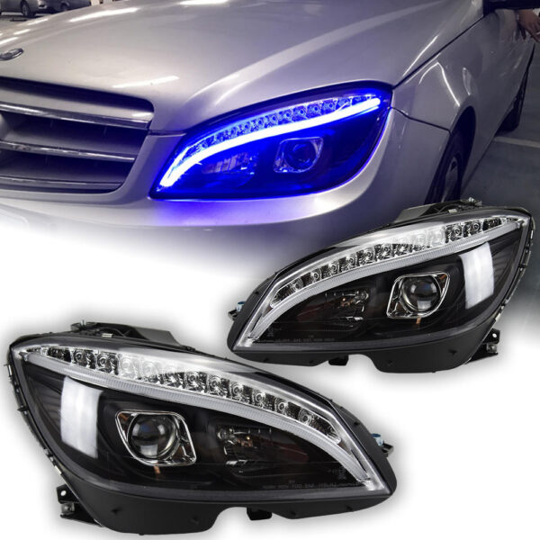 Mercedes-Benz W204 2007-2010 headlight assembly Headlight one pair