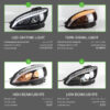 Benz W204 2007 2010 Headlight 02