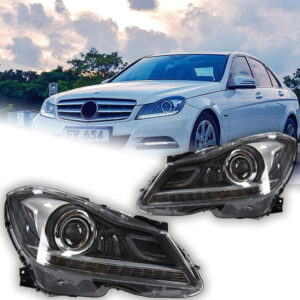 Mercedes-Benz W204 2007-2010 headlight assembly – 2007-2010 Halogen