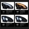 Benz W204 2007 2010 Headlight 2011 2013 Halogen 02