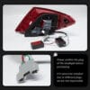 Benz W204 2007 2013 Taillight Smoked 04