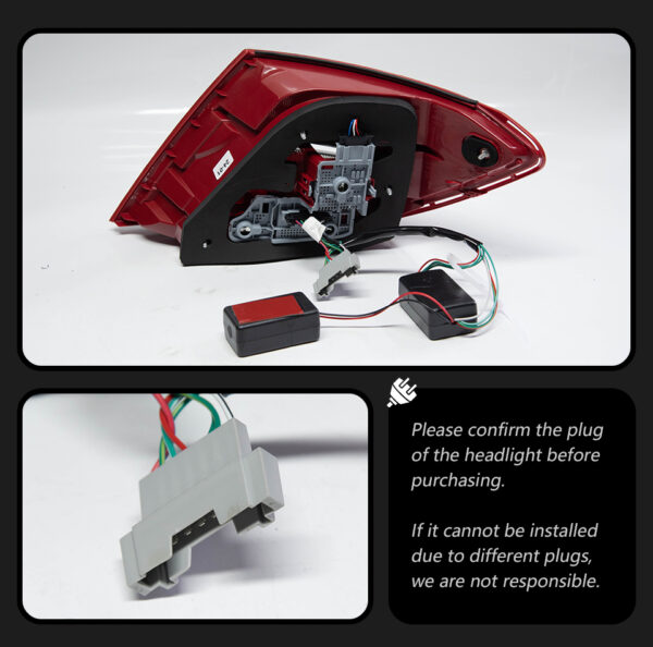 Benz W204 2007 2013 Taillight Smoked 04