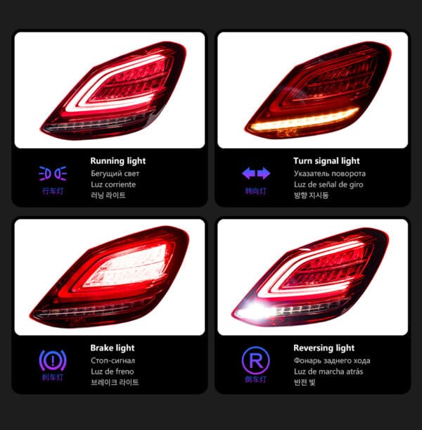 Benz W205 2014 2019 Taillight 02