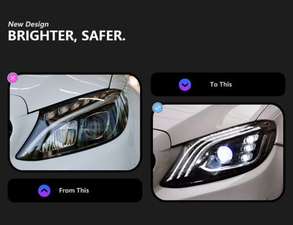 Benz W205 Headlight Led 03