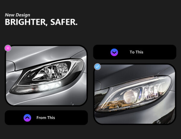 Benz W205 Headlight New Led 03