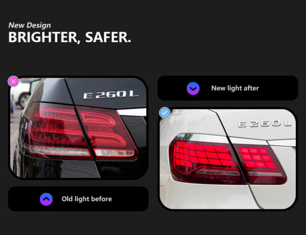Benz W212 2009 2016 Taillight 2012 Red 03