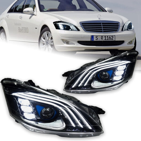 Mercedes-Benz W221 2006-2013 S-Class headlight assembly 06-08 Original car headlights with night vision
