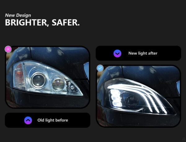 Benz W221 2006 2013 S Class Headlight 08 Original Ca 03