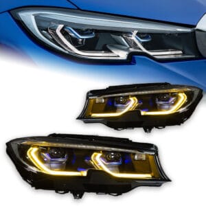 BMW 3 Series G20 G21 2019-2022 LED Headlight Assembly — Plug & Play – 19-22 Replace bumper