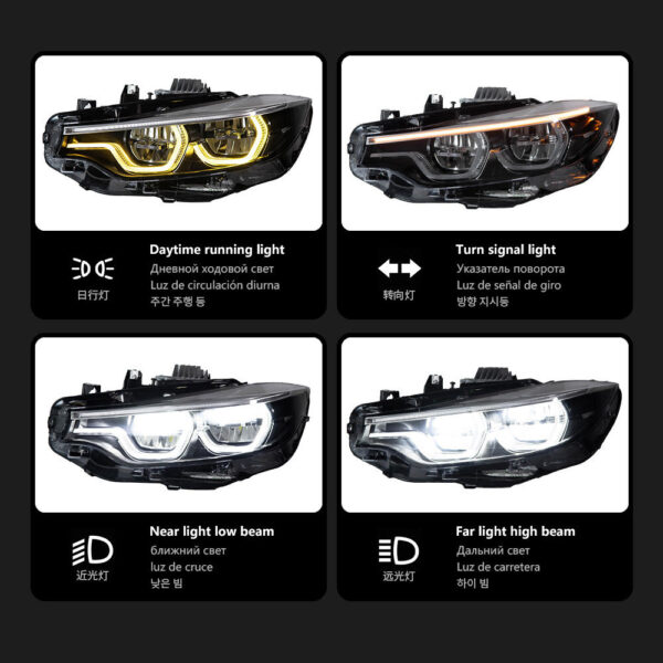 Bmw 4 Series F32 2013 2018 Headlight 13 15 Xenon 8 P 02