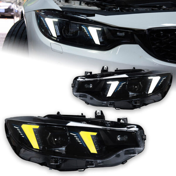 BMW 4 Series F32 2013-2018 headlight assembly – 13-15 Xenon adaptive 9-pin