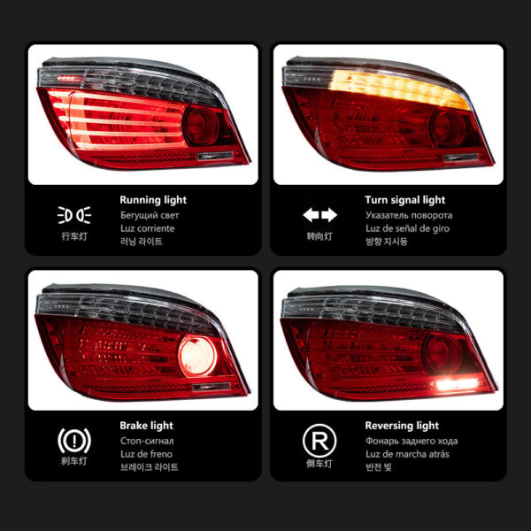 Bmw 5 Series E60 2003 2006 Taillight Lci 02