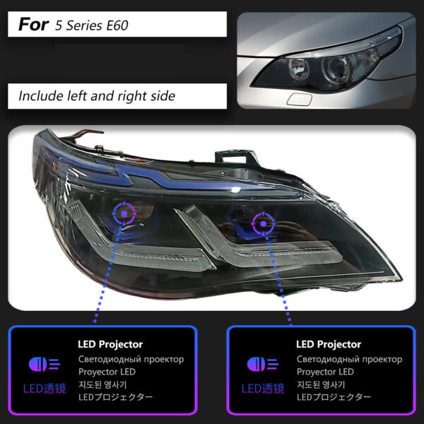 Bmw 5 Series E60 2003 2009 Led Headlight 04