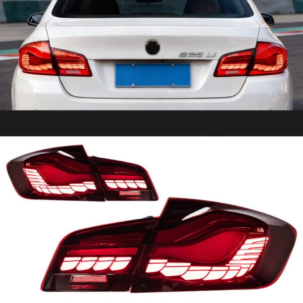 BMW 5 Series F10 2011-2017 Taillight assembly Red