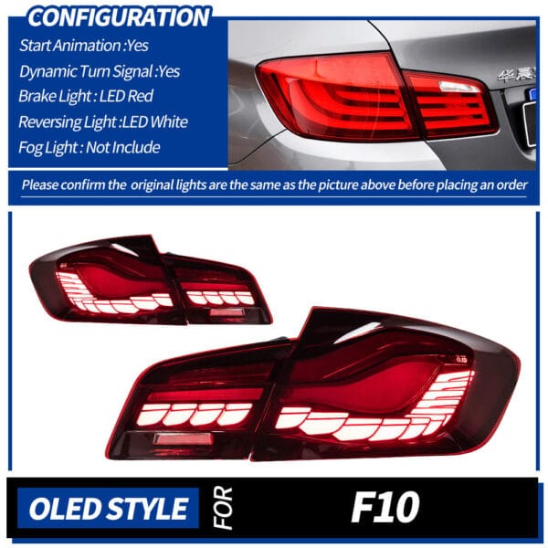Bmw 5 Series F10 2011 2017 Taillight 04