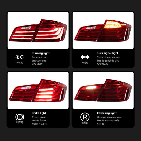 Bmw 5 Series F10 F18 Taillight 02