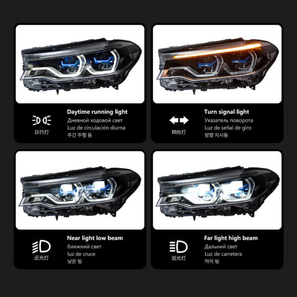 Bmw 5 Series G30 Headlight 02