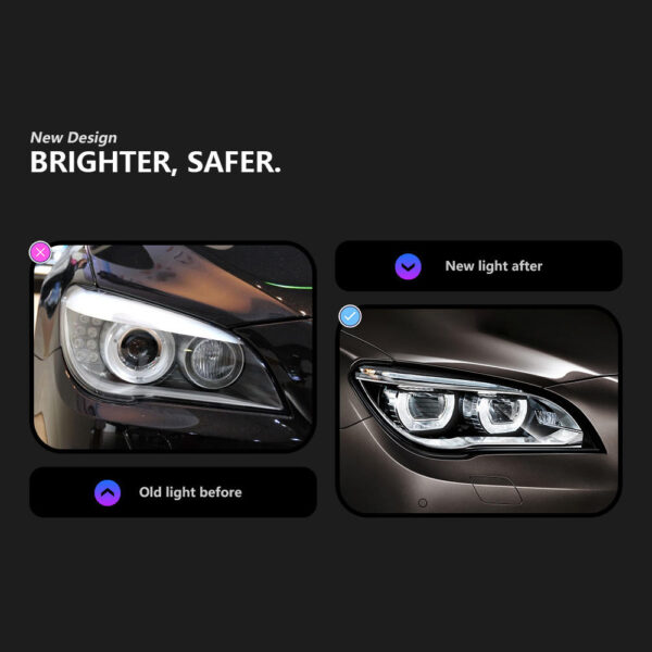 Bmw 7 Series F02 2009 2016 F01 Headlight 03