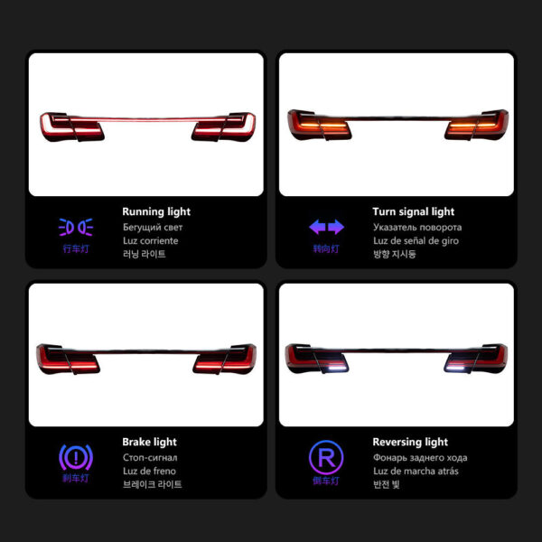 Bmw 7 Series F02 2009 2016 F01 Taillight 02