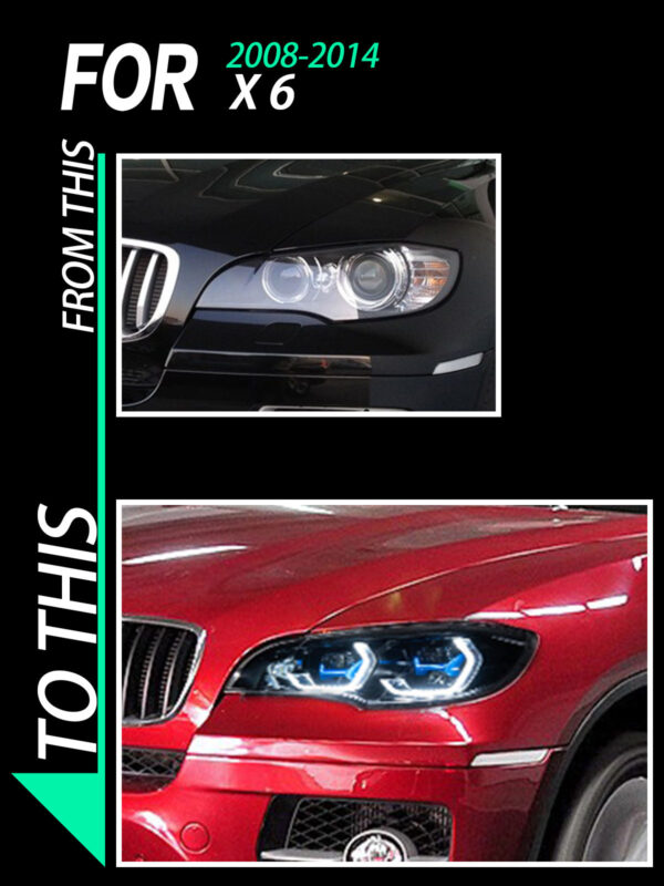 Bmw E71 X6 E72 2007 2014 Headlight 03