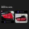 Bmw E90 2004 2012 Taillight 2012 Smoke Red 03