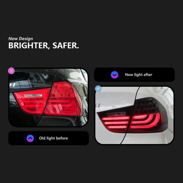 Bmw E90 2004 2012 Taillight 2012 Smoke Red 03