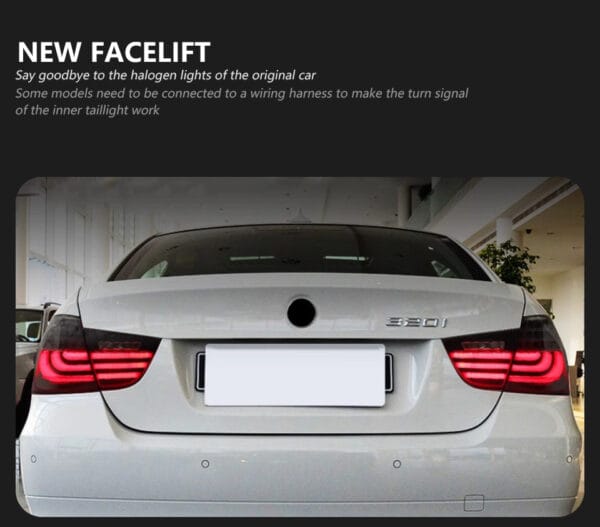 Bmw E90 2004 2012 Taillight 2012 Smoke Red 04