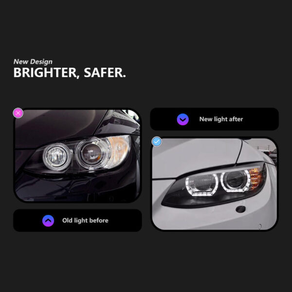 Bmw E92 2009 2012 E93 M3 Headlight Pair 2 03