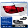 BMW F10 2010-2016 M5 Taillight assembly Red