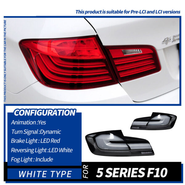 BMW F10 2010-2016 M5 Taillight assembly Red