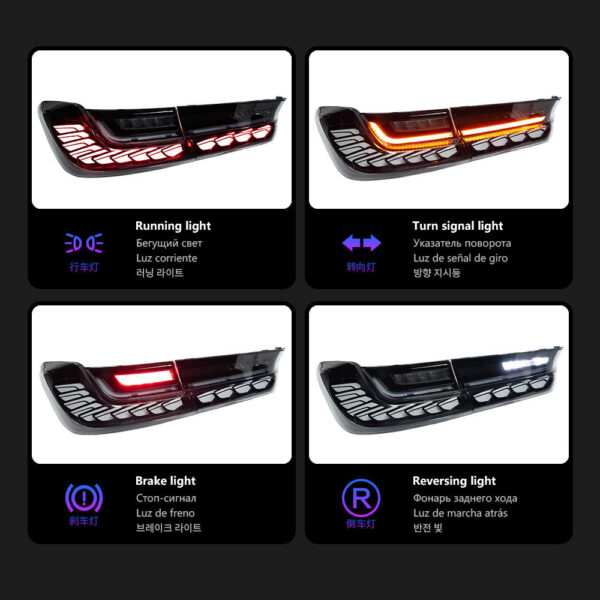 Bmw G20 G80 2019 2022 Taillight Smoked 02