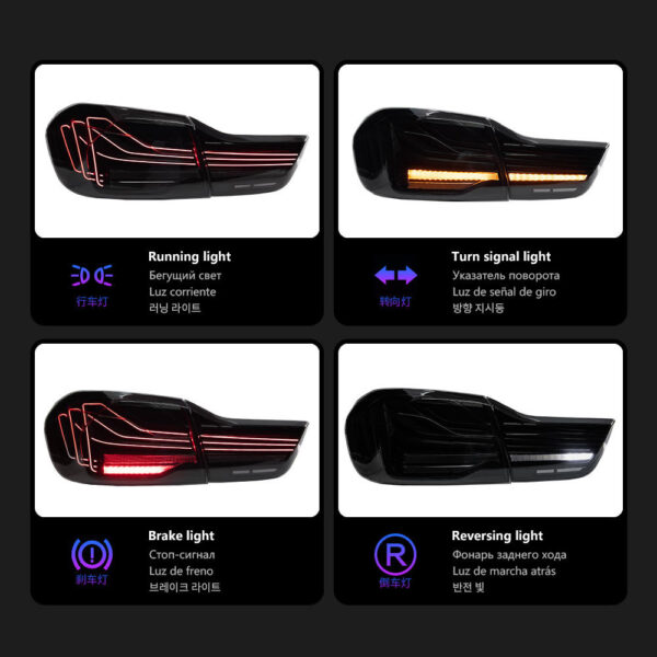 Bmw M4 F32 F33 F36 F82 2013 2019 Taillight 02