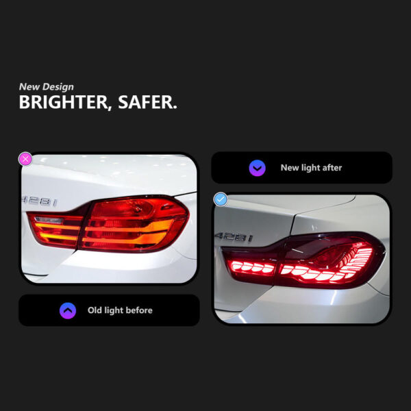 Bmw M4 F32 F33 F36 F82 Taillight Red 03
