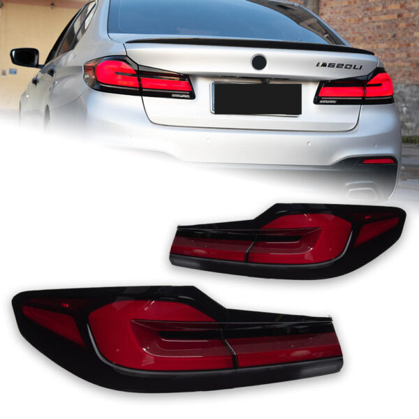 BMW M5, 5 Series, F90, G30, G38 (2018-2020) Taillight assembly – Red