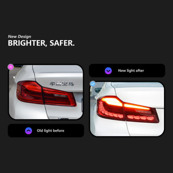 Bmw M5 5 Series F90 G30 G38 2018 2020 Taillight Smok 03