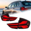 BMW X1 E84 2011-2014 Taillight assembly Smoked Black + Red