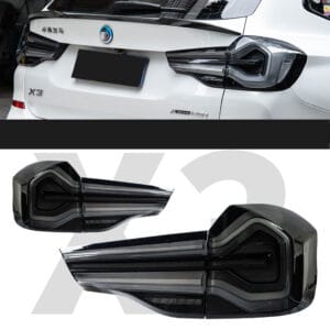 BMW X3 F25 10-17 Taillight assembly Smoked Black + Red
