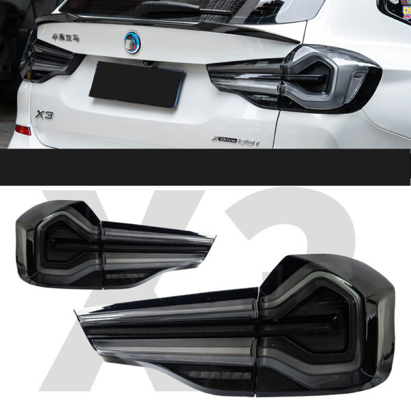 BMW X3 F25 10-17 Taillight assembly Smoked Black + Red