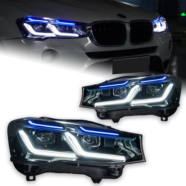 BMW X3 F25 X4 F26 headlight assembly 2010-2013The bumper needs to be replaced