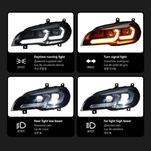 Bmw X5 E70 2007 2013 Headlight 02