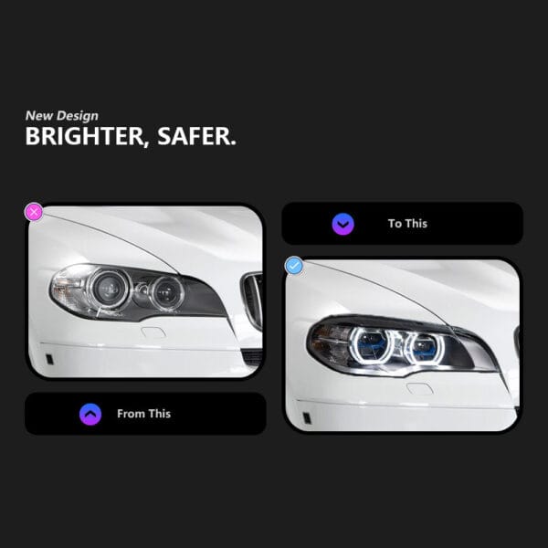 Bmw X5 E70 2007 2013 Headlight Pair 4 03