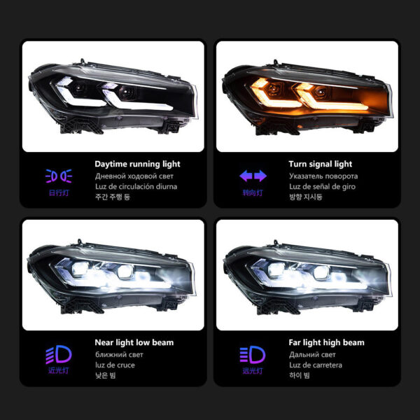 Bmw X5 F15 2014 2018 Headlight 02